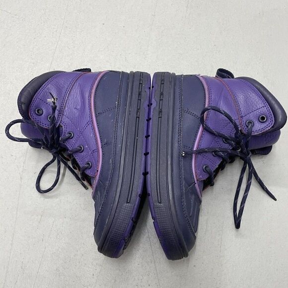 Nike Woodside 2 High TD ACG Goadome Boot Purple Logo Kids Size 13C 524878-500 - Picture 2 of 7